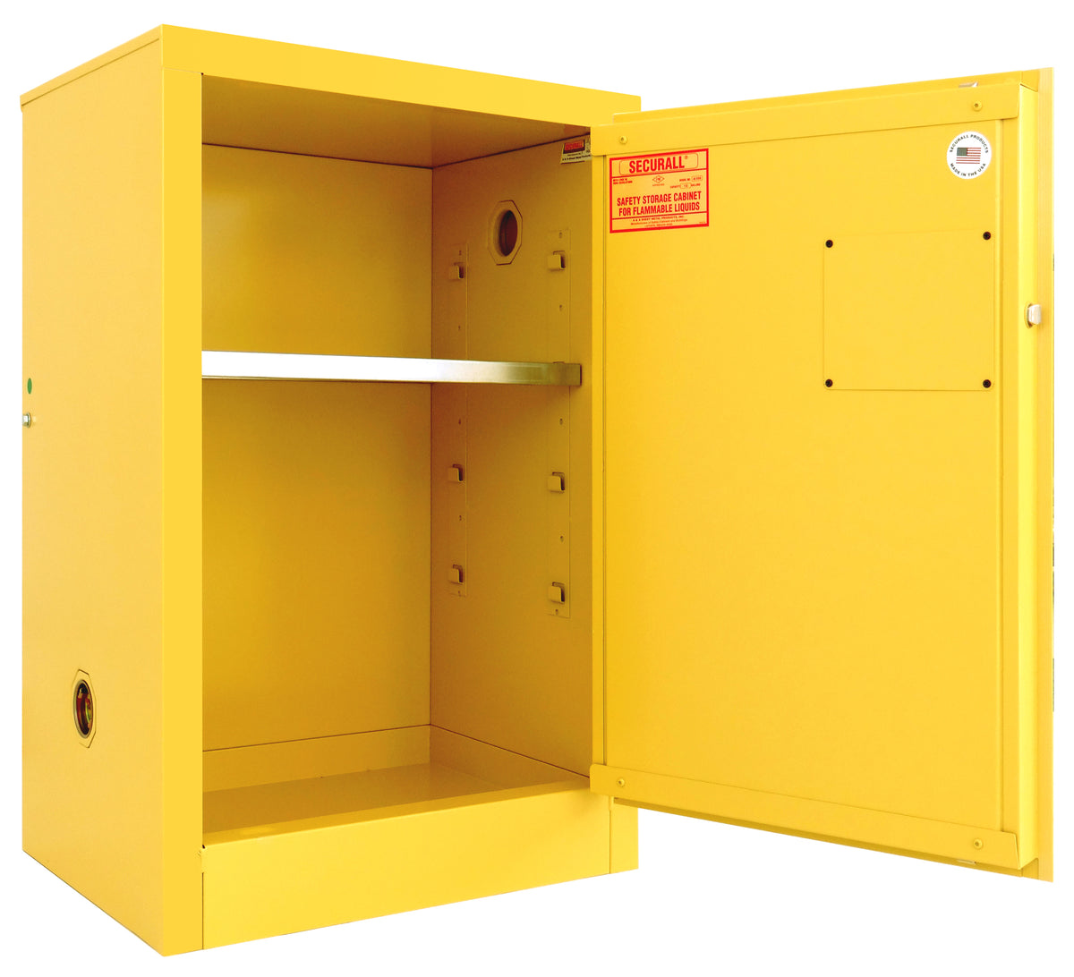 Securall A105 12 gallon flammable safety cabinet, manual close