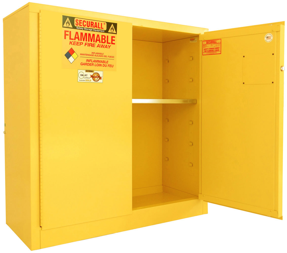 Securall A130 30 gallon flammable safety cabinet, manual close