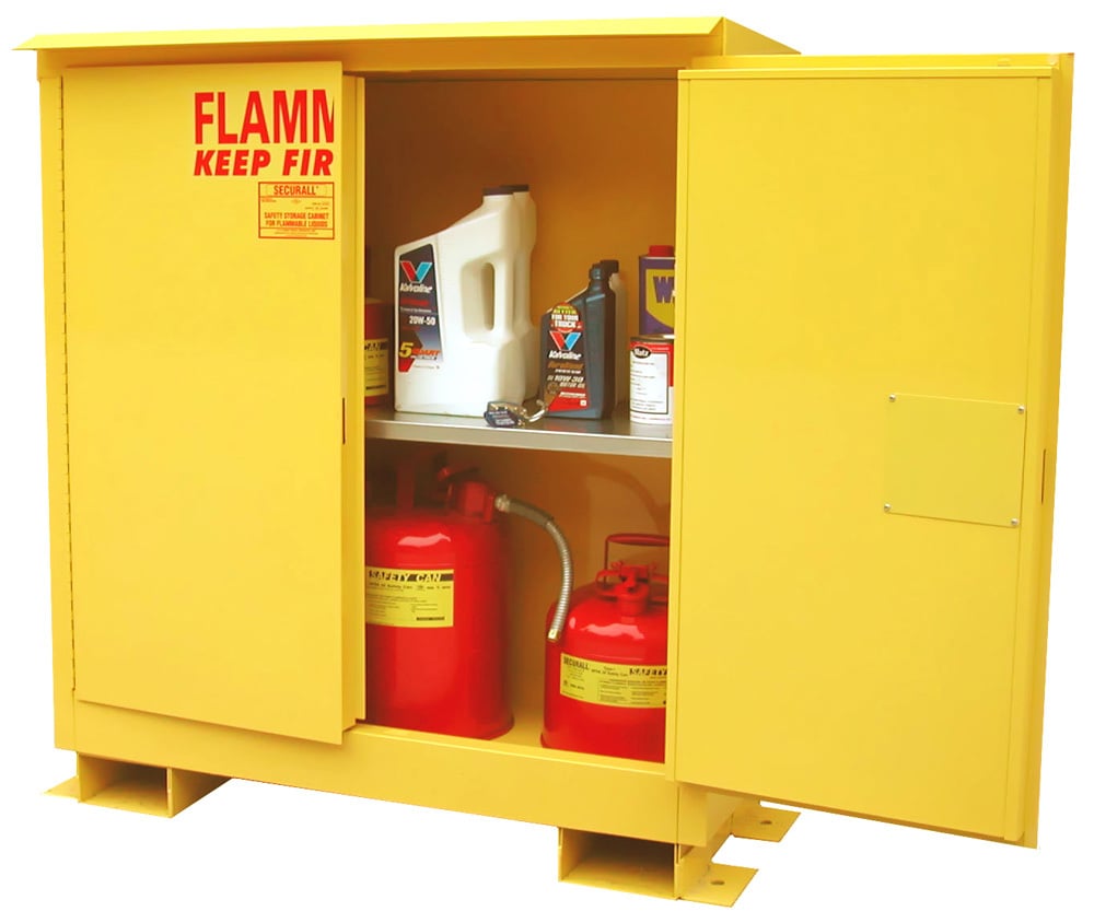 Securall A130WP1 30 gallon outdoor weatherproof flammable safety cabinet, manual close