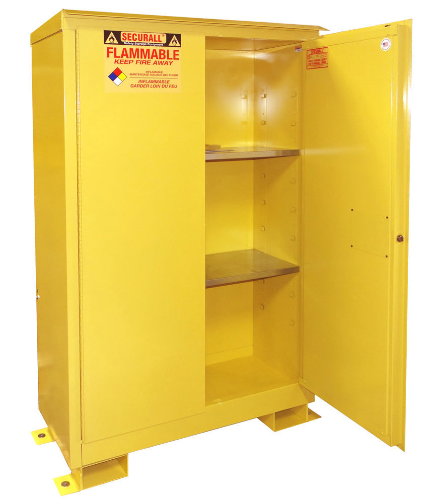 Securall A145WP1 45 gallon outdoor weatherproof flammable safety cabinet, manual close