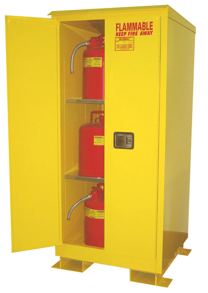 Securall A160WP1 60 gallon outdoor weatherproof flammable safety cabinet, manual close