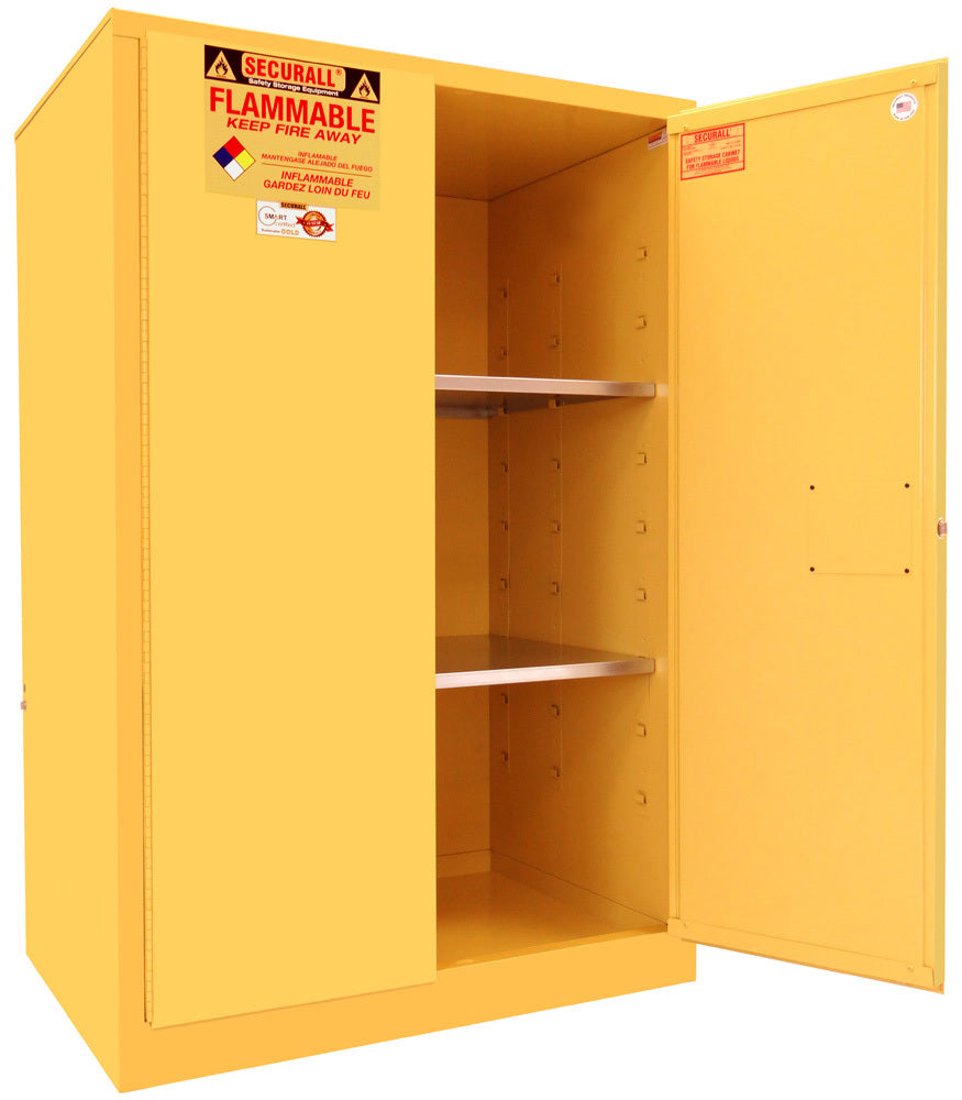 Securall A190 90 gallon flammable safety cabinet, manual close