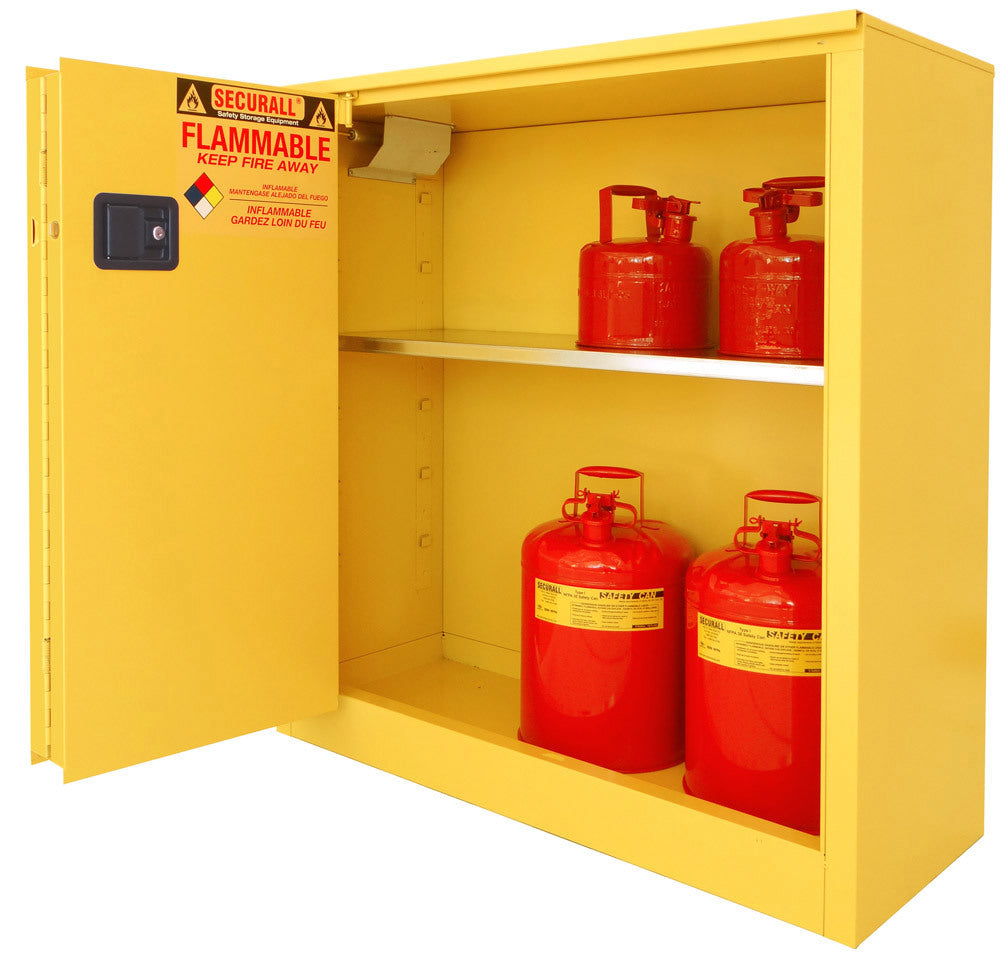 Securall A230 30 gallon flammable safety cabinet, self-closing sliding door