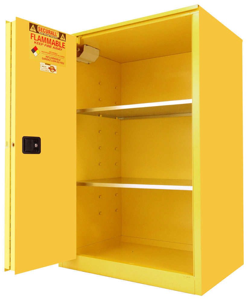 Securall A290 90 gallon flammable safety cabinet, self-closing sliding door