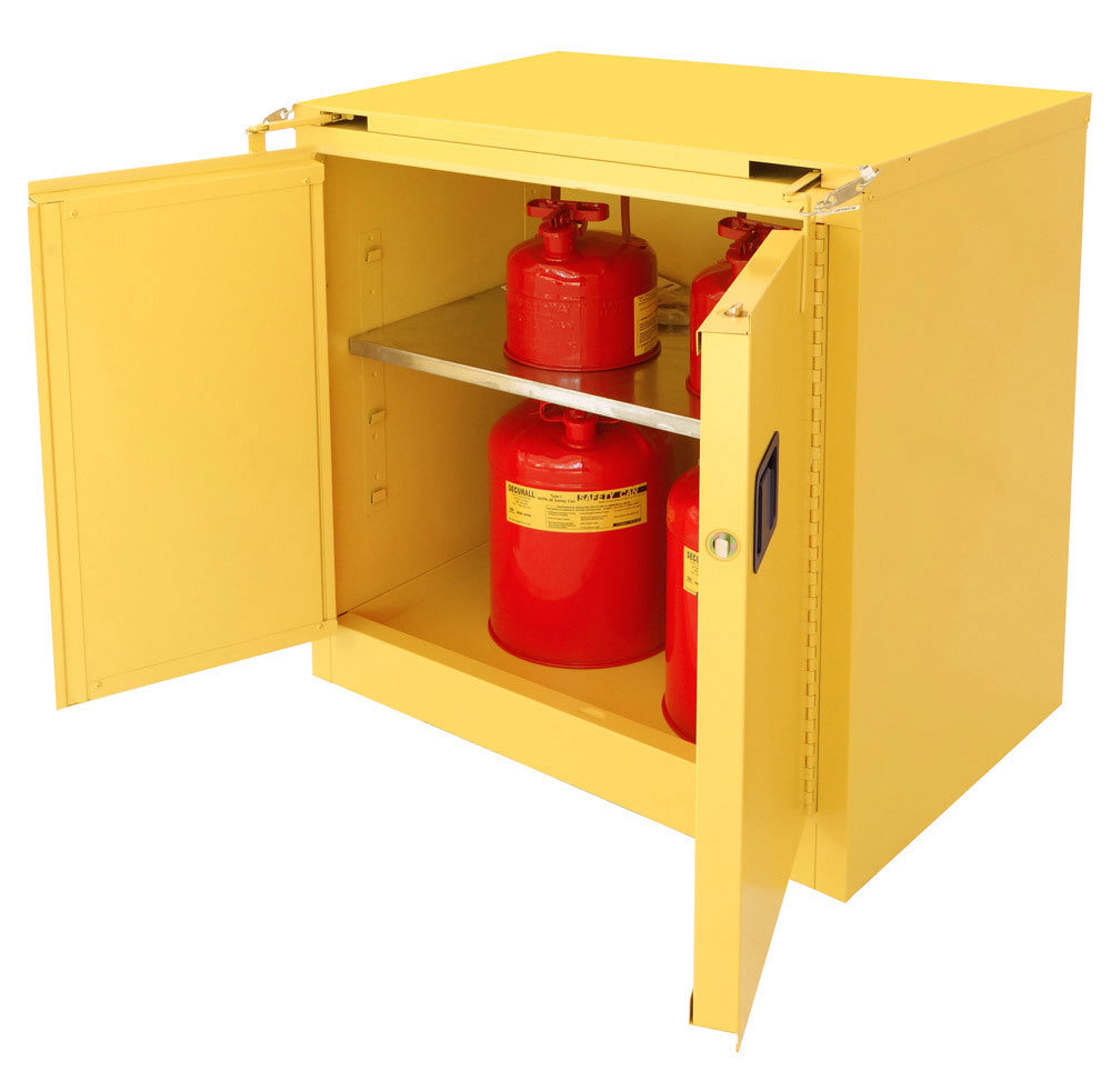Securall A331 30 gallon flammable safety cabinet (36" wide), self-closing safe-t-door
