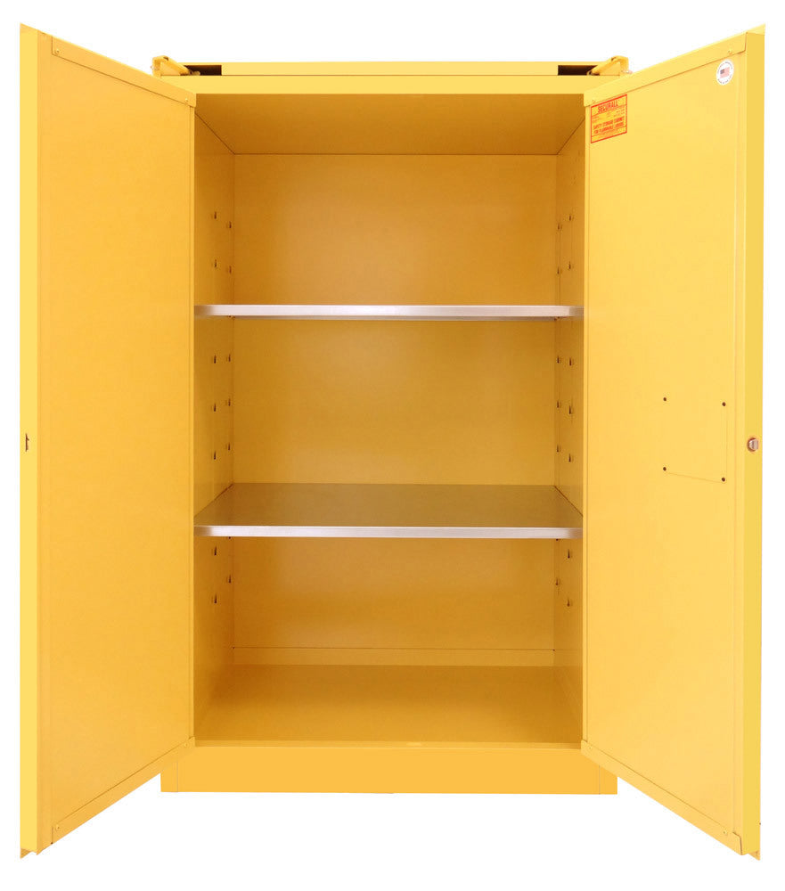 Securall A390 90 gallon flammable safety cabinet, self-closing safe-t-door