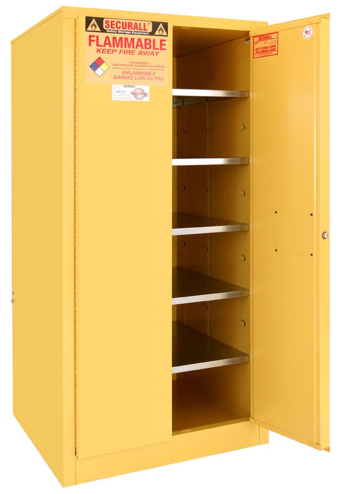 Securall P1120 120 gallon paint & ink flammable safety cabinet, manual close
