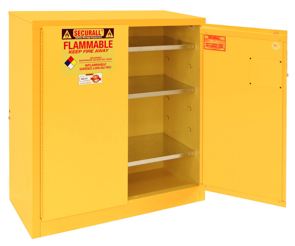 Securall P140 40 gallon paint & ink flammable safety cabinet, manual close