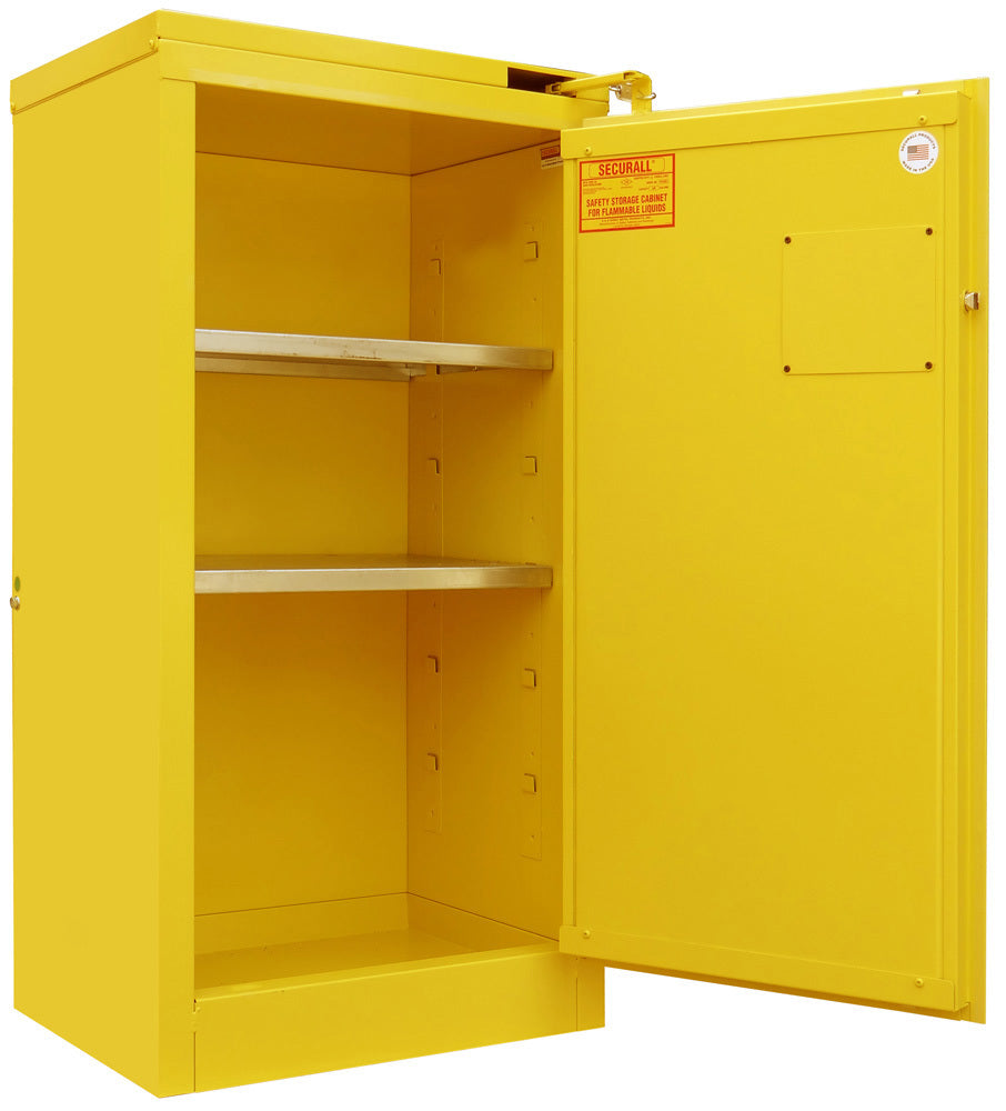 Securall P320 20 gallon paint & ink flammable safety cabinet, self-closing safe-t-door