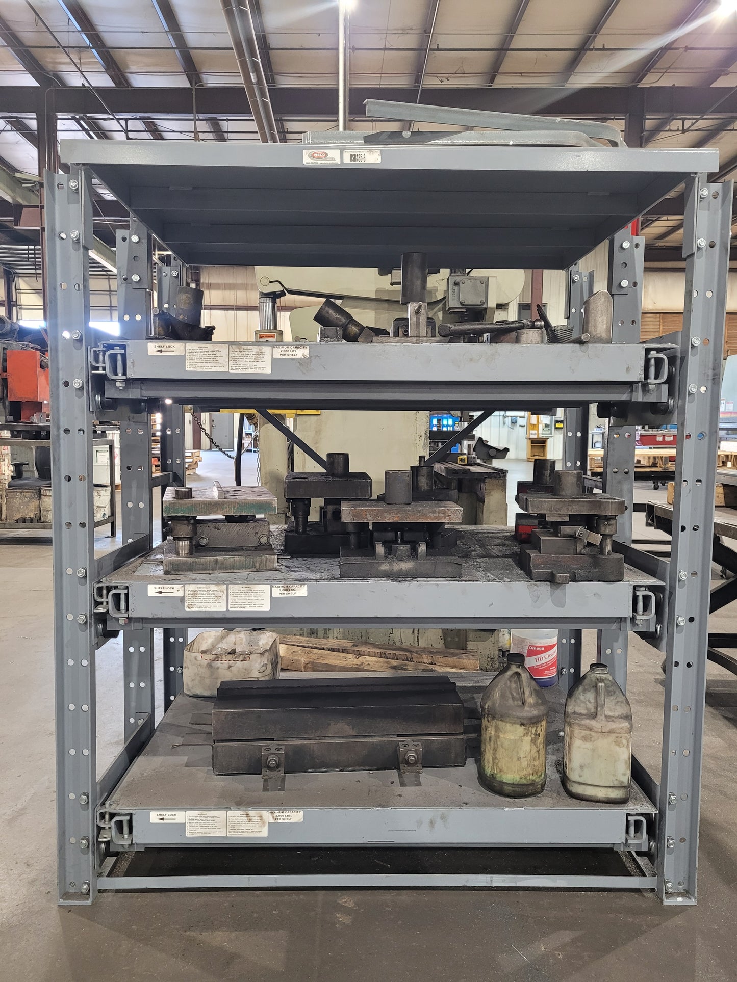 Roll-Out Shelf Rack Add-On 36" Wide 72" High – 3 Shelves | RSR336-3A / RSR346-3A