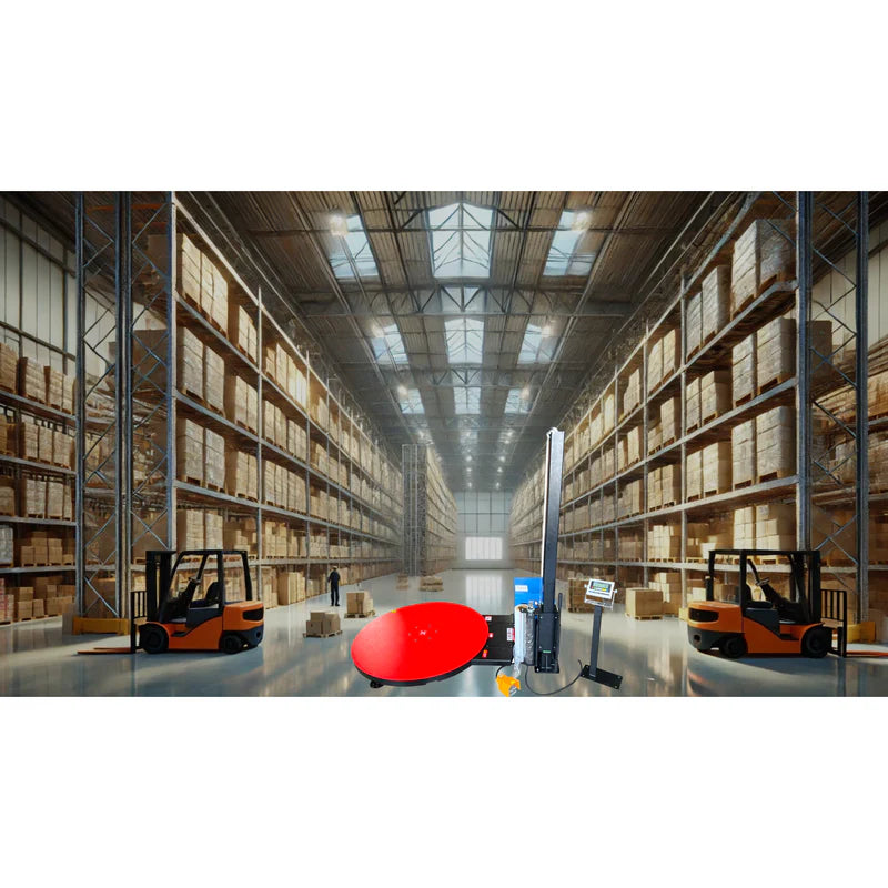 Turntable Pallet Wrapping Machine with Built-in Scale – 3,500 lb | SL-7100-W60