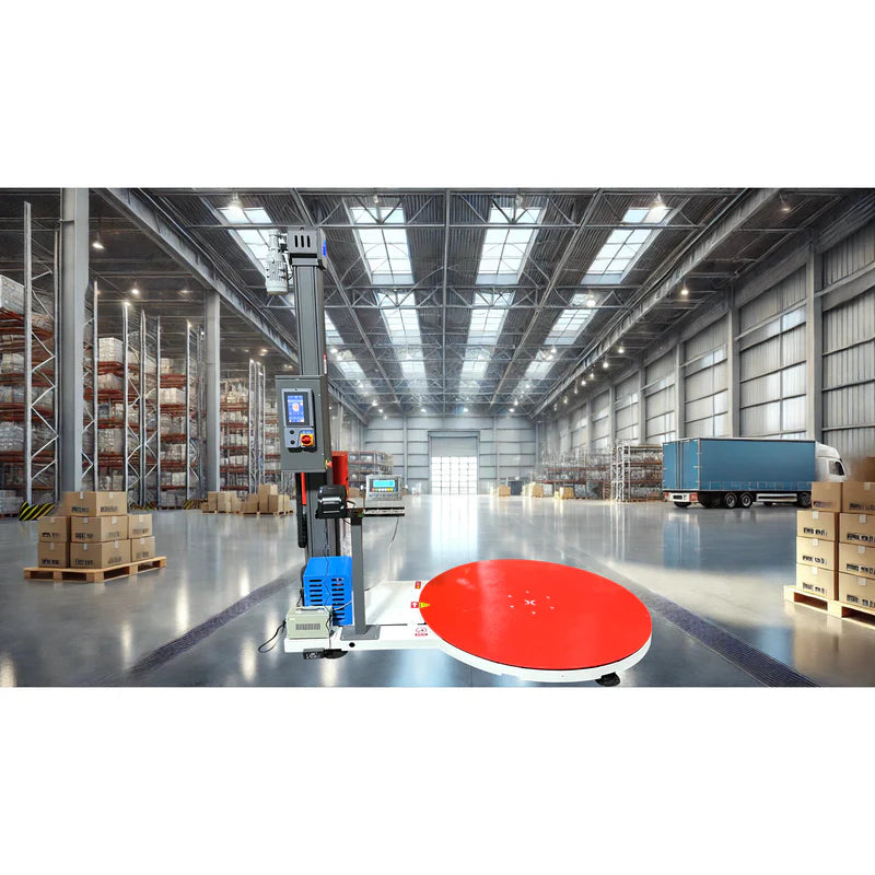 Automatic Pallet Wrapping Machine with Scale – 4,400 lb | SL-7200-X0-PS