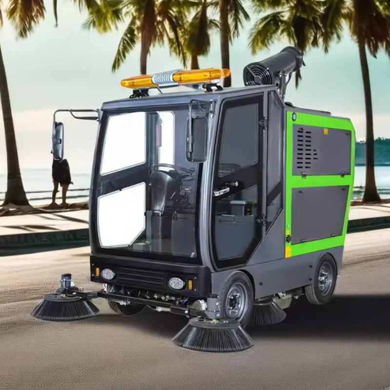 Ride-On Industrial Floor Sweeper & Vacuum – 78" Sweep | SL-WS2300