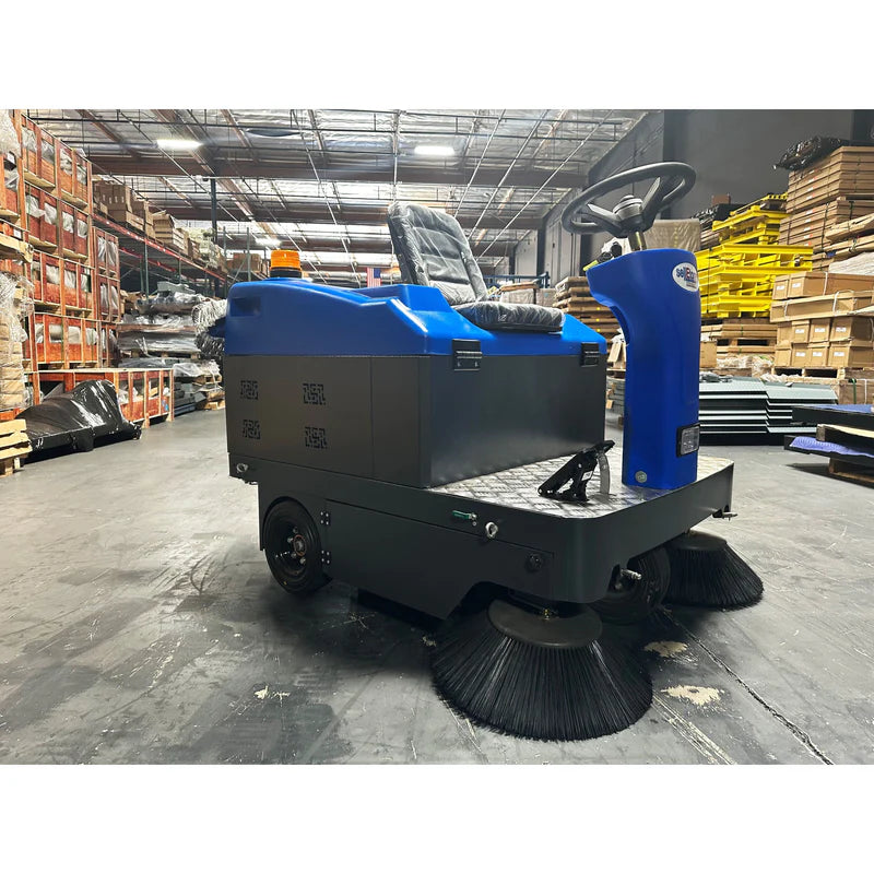 Ride-On Industrial Floor Sweeper & Vacuum – 55" Sweep | SL-WS1400