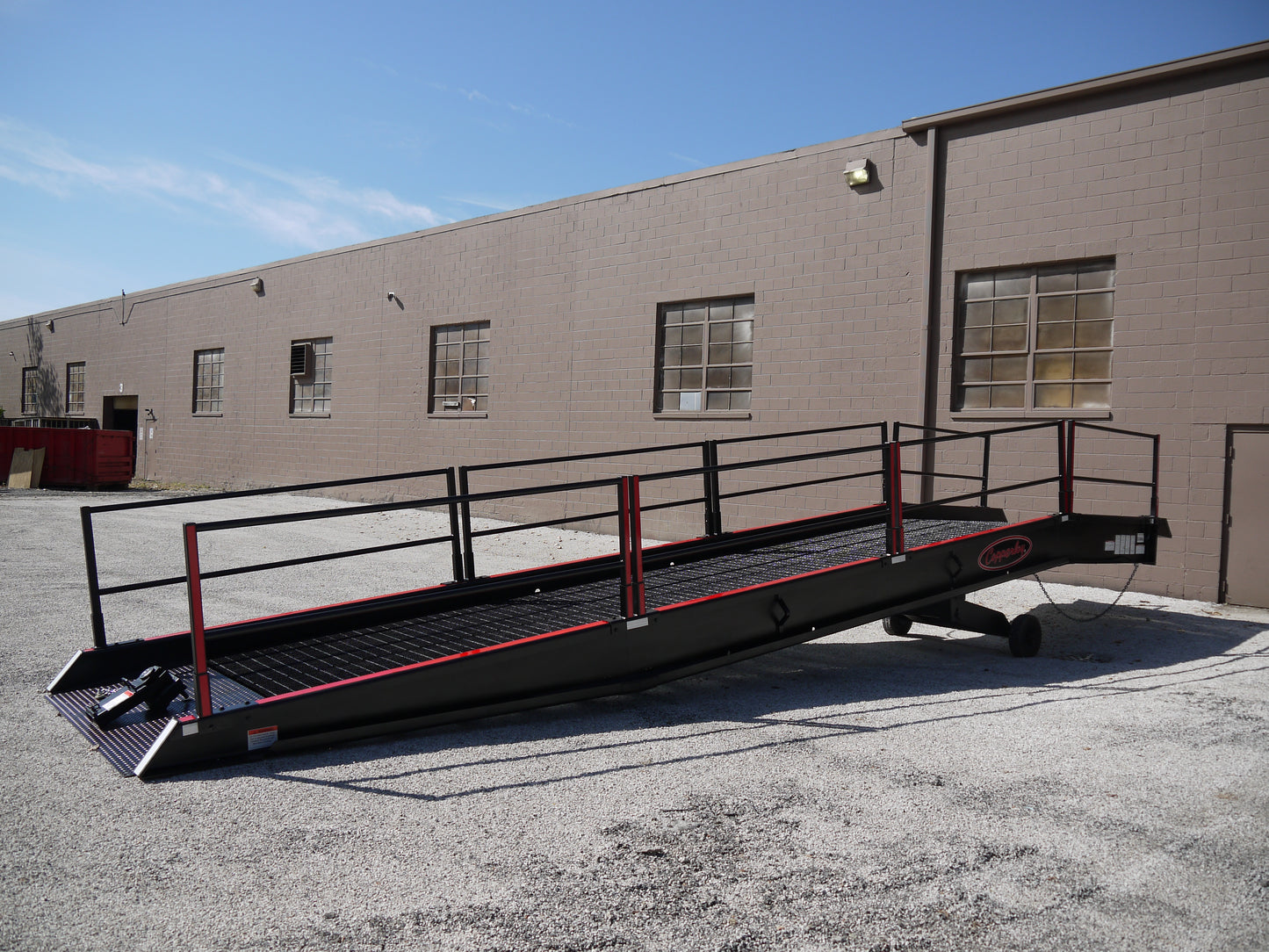 Copperloy 20,000 lb Mobile Yard Ramp — 84" Wide | SYR20-84-36PL8
