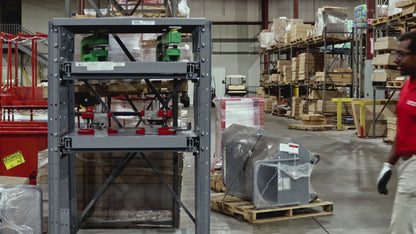 Roll-Out Shelf Rack 36" Wide 72" High – 3 Shelves | RSR336-3 / RSR346-3