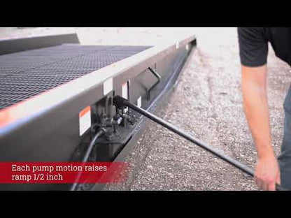 Copperloy 20,000 lb Mobile Yard Ramp — 84" Wide | SYR20-84-36PL8