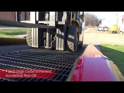 Copperloy 20,000 lb Mobile Yard Ramp — 84" Wide | SYR20-84-36PL8